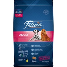 Felicia Düşük Tahıllı Kuzu Etli Yetişkin Köpek Maması 3 KG