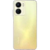 Vivo Y16 Uyumlu Şeffaf Silikon Kılıf Şeffaf