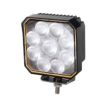16w Kare 9 Ledli Kombo Sis Farı Off Road Çalışma Tekne Lambası