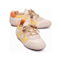 Mubiano Kadın Sneaker Sarı Detaylı Lastik Bağcıklı Günlük Spor Ayakkabı Zinya Bej Bej/sarı Mubiano Kadın Sneaker Sarı Detaylı Lastik Bağcıklı Günlük Spor Ayakkabı Zinya Bej Bej/sarı