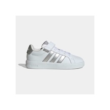 Adidas Grand Court 3.0 El C Unisex Çocuk Sneaker Jp9368 Beyaz / Gümüş Met. / Gümüş Met