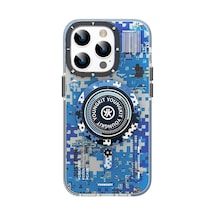 Youngkit iPhone Uyumlu 14 Pro Max Kılıf Magsafe Şarj Özellikli YoungKit Kamuflaj Serisi Kapak YOUNGKİT-25491