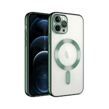 Newface Apple İphone 14 Pro Max Kılıf Kross Magneticsafe Kapak - Koyu Yeşil