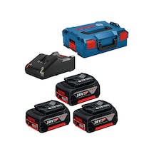 Bosch Gba 18v 5,0ah 3x + Gal 18-40 Cv L-boxx - 0615990l3t