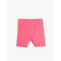 Koton Biker Tayt Beli Lastikli Fitilli Pamuklu Pembe 3skg40153ak Gül