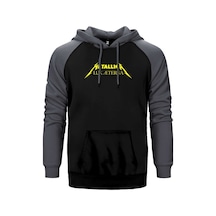 Metallica Lux Æterna Text Gri Renk Reglan Kol Kapşonlu Sweatshirt Gri