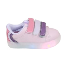 Cool Kız Kids Sneaker Esnek Rahat Kalıp Çocuk Spor Ayakkabı Tam Kalıp Ortopedik Günlük Ayakkabı Mami Pembe Pudra - Pembe