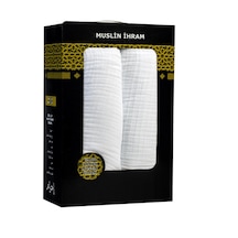 Gündüz Ihram Muslin Yetişkin Ihram Kutulu Doğal