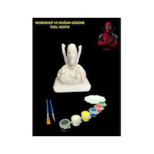 3d Deadpool Figür Boyama Seti - Kendin Boya Hobi Ve Etkinlik Seti - Akrilik Boya + 2 Fırça