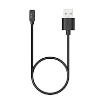 Xiaomi Redmi Smart Band 2 Manyetik Usb Şarj Kablosu Siyah Redmi Smart Band 2 İle Uyumlu Kablo - Siyah Çok Renkli