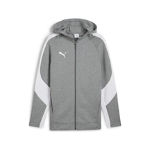 Puma Team Evostripe Hooded Erkek Futbol Kamp Ceketi 65994733 Gri Gri