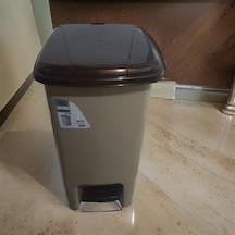 Ayrex 55 35 28 Cm Ebatında 40 Lt Pedallı Kapaklı Krem Çöp Kovası Banyo - Mutfak - Tuvalet - Balkon Genel