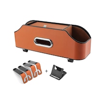 Xiyyadms Araç Koltuk Düzenleyici: Telefon Tutucu, Bardak Yuvası, Mendil Kutusu İle Çok Fonksiyonlu Araç Depolama Çözümü