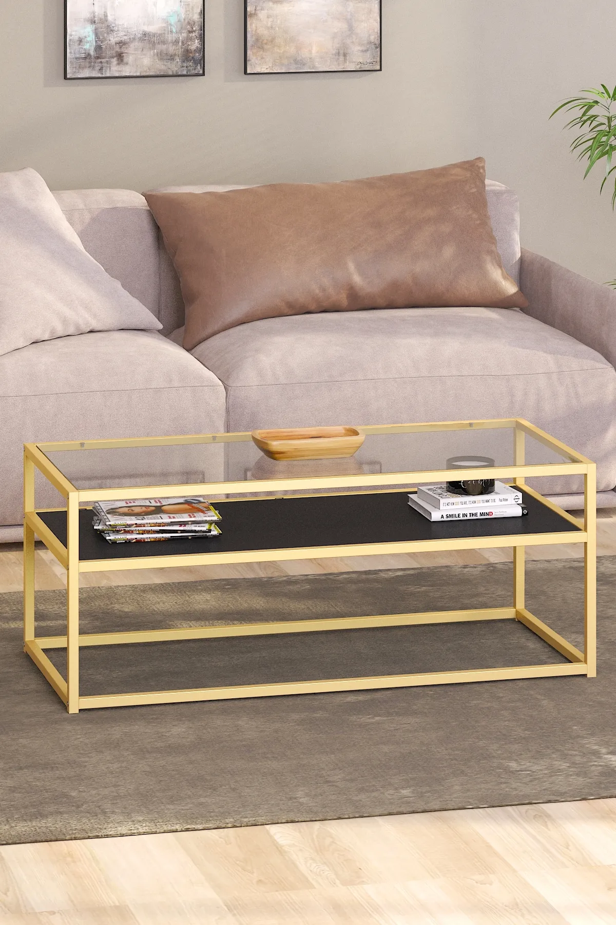 Siyah - Gold - Şeffaf