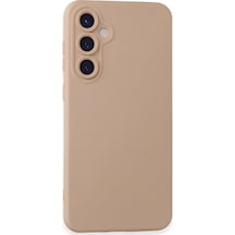 Newface Samsung Uyumlu Galaxy S23 Fe Kılıf Nano İçi Kadife Silikon - Pudra pudra