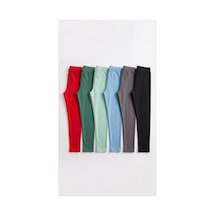 Kiagu Kız Çocuk Tayt 6'lı Paket Düz Ve Pamuklu Tayt Seti - Günlük Uzun Tayt Set5 - 919529593 Set5