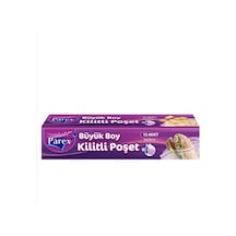 Parex Büyük Boy Kilitli Buzdolabı Poşeti 12'li 26 x 28 CM