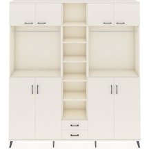 Arges Dolap 14 Raflı 2 Çekmeceli 2 Askılı 220x30x243 Aytaşı-aytaşı/aytaşı Aytası/aytası