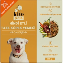 Kito Fresh Hindi Etli Taze Yetişkin Köpek Yemeği 250 G