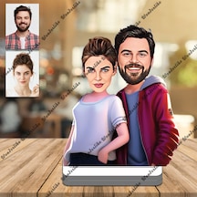 Eş Arkadaş 3d Ahşap Biblo,sevgiliye Hediye,doğum Günü Hediyesi