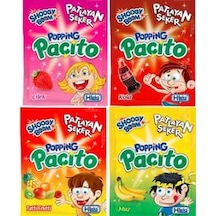 Popping Paçito Patlayan Şeker Karışık Kuru 4 x 10 Adet