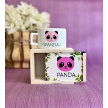 Pembe Panda Tasarımlı Kutulu Kupa Beyaz - Çok Renkli