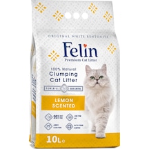Felin Limon Kokulu Topaklaşan Bentonit Kedi Kumu 10 L