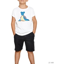 Pokemon Lapras Beyaz Çocuk Tişört