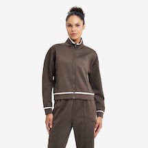 Lescon Haki Kadın Fermuarlı Sweatshirt 26n-2126