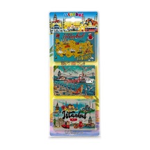 5 Adet Silikon Magnet Seti İstanbul Temalı 3'lü Tasarım, Buzdolabı Mıknatısı, Fridge Magnet, Dekoratif Souvenir