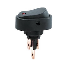 Aksa Aç/kapa Kırmızı Led Işıklı Oval Tuşlu Anahtar