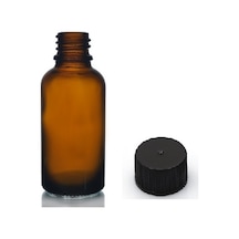 30ml Kahverengi Cam Şişe Düz Kapaklı, 12 Adet, Cam Şişe, Esans Şişesi, Yağ Şişesi, Kozmetik Şişesi