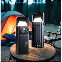 40.000 Mah Pd 22.5w 3.0 Hızlı Şarj Gerçek Taşınabilir Çoklu Kablolu İphone Android Uyumlu Powerbank-1205 BEYAZ