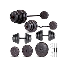 Spor Hero Serisi 78 Kg Z Bar Dambıl Seti Ve Fitness Ağırlık Seti