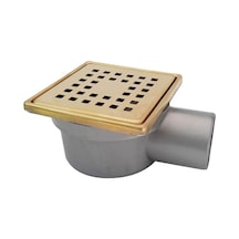 Sukar 10x10 Altın Çelik Çerçeveli Kare Izgaralı Yer Süzgeci 1041-1283222-71