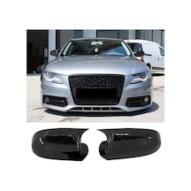 Audi A4 2009-2012 Uyumlu Yarasa Ayna Kapağı Pianoblack İthal Abs Plastik A+ Kalite