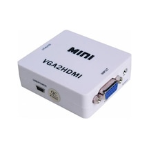Aktif Vga Hdmı, Hd 1080P 3.5Mm Ses Vga To Hdmi Hd
