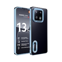 Ardemix Mi 13 Pro Kılıf Kamera Korumalı Logo Gösteren Omega Kapak - Mavi Mavi