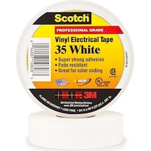 3m Scotch 35 Vinil Elektrik Bandı Beyaz 19 Mm X 20 M 3m 10'lu