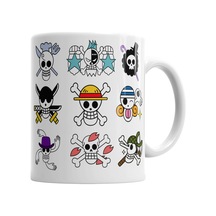 One Piece Full Skull Kupa Bardak Porselen Karışık