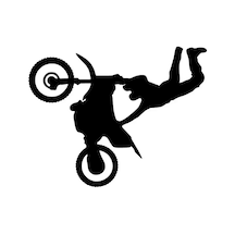 Motor Stunt Sticker 20 X 16 Cm