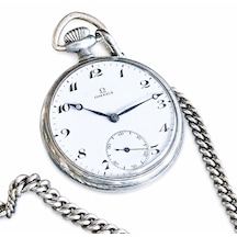 Omega Antika İsviçre Cep Saati 15 Jewels Mekanik Orijinal 1920'ler Koleksiyonluk
