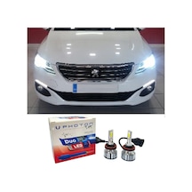 Peugeot 301 Led Xenon Uzun Far Ampulü H1 Duo Yeni Seri Beyaz 2017+