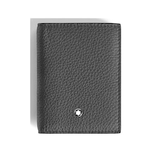 Mont Blanc Montblanc Grain Deri 4 Bölmeli Kartlık 223047 Gri