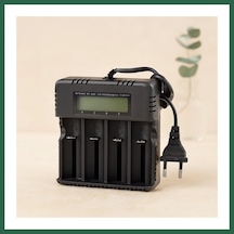 Bezos 4 Yuvalı Li-ion Pil Şarj Cihazı 3000ma 4.2v 18650/26650/16340 Uyumlu Bzs01