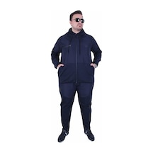 Starbattal Büyük Beden Double Face Sıvamalı Eşofman Takım M.g Tk25608 Lacıvert Lacivert