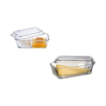 Frigo Saklama Kabı 1 Bölmeli 1 Bölmesiz Kahvaltılık Reçellik Şeffaf