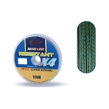 Captain Resistant Pe 4 Kat İp Misina 100mt 0,45mm Yeşil - Standart