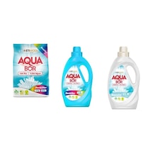 Aquabor Doğal Mineralli 4 Kg Renkliler + Sıvı Renkliler + Sıvı Beyaz 3 Lü Set