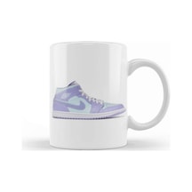 Jordan 1 Mid Purple Aqua Kupa Bardak Porselen Karışık